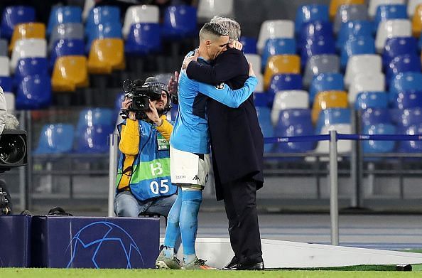 Callejon and Ancelotti